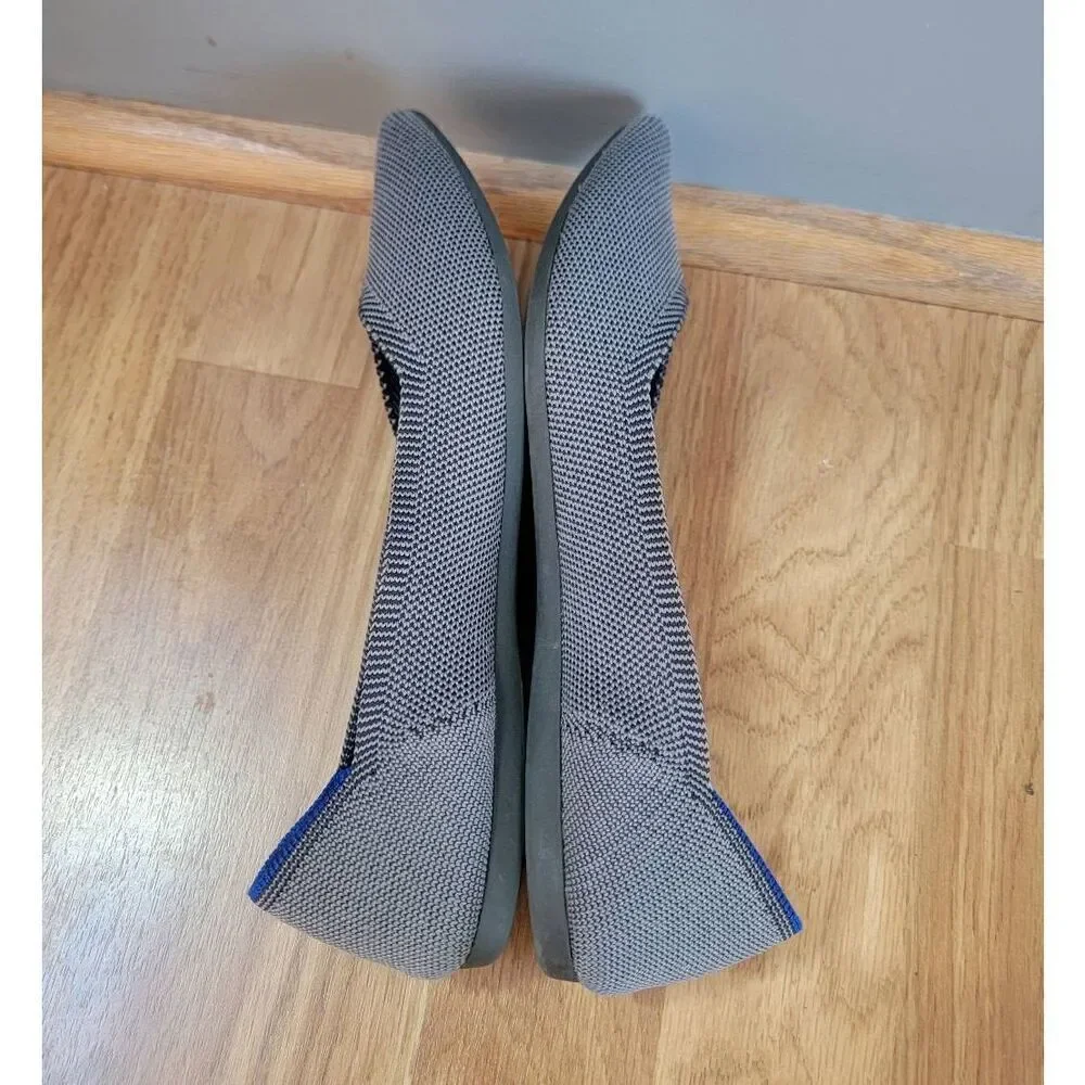Rothy's Pointed Grey Slip-on Flats 7